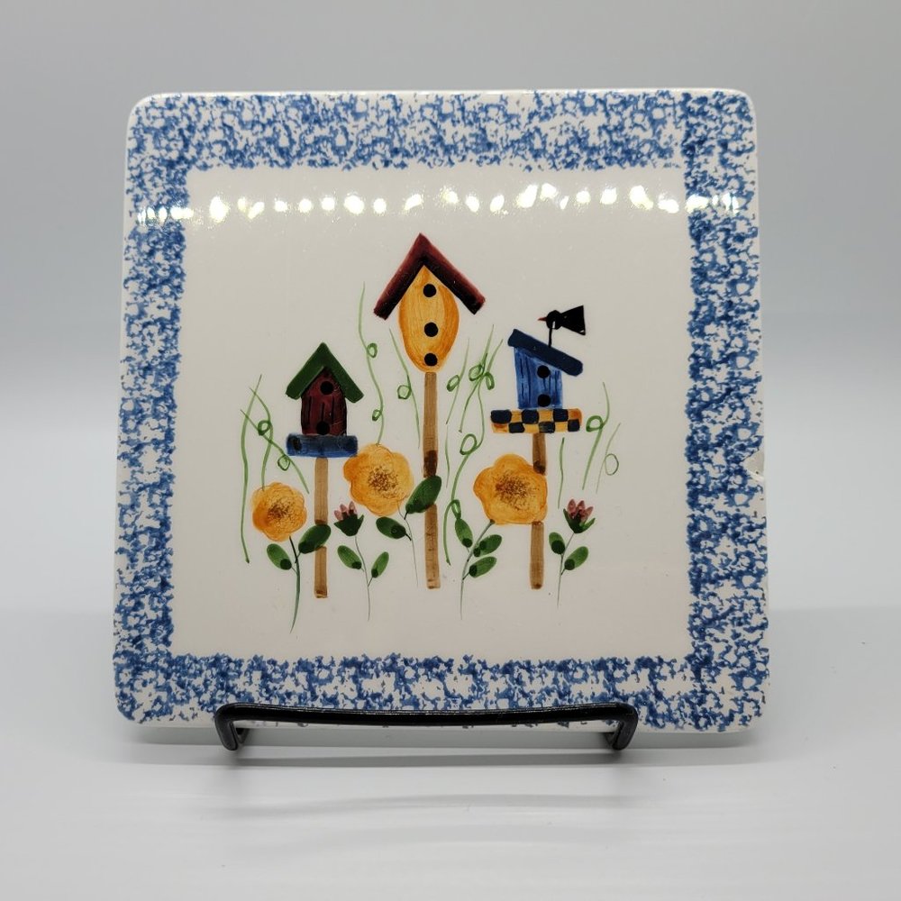 CRAZY MOUNTAIN Ceramic Trivet Hand-painted